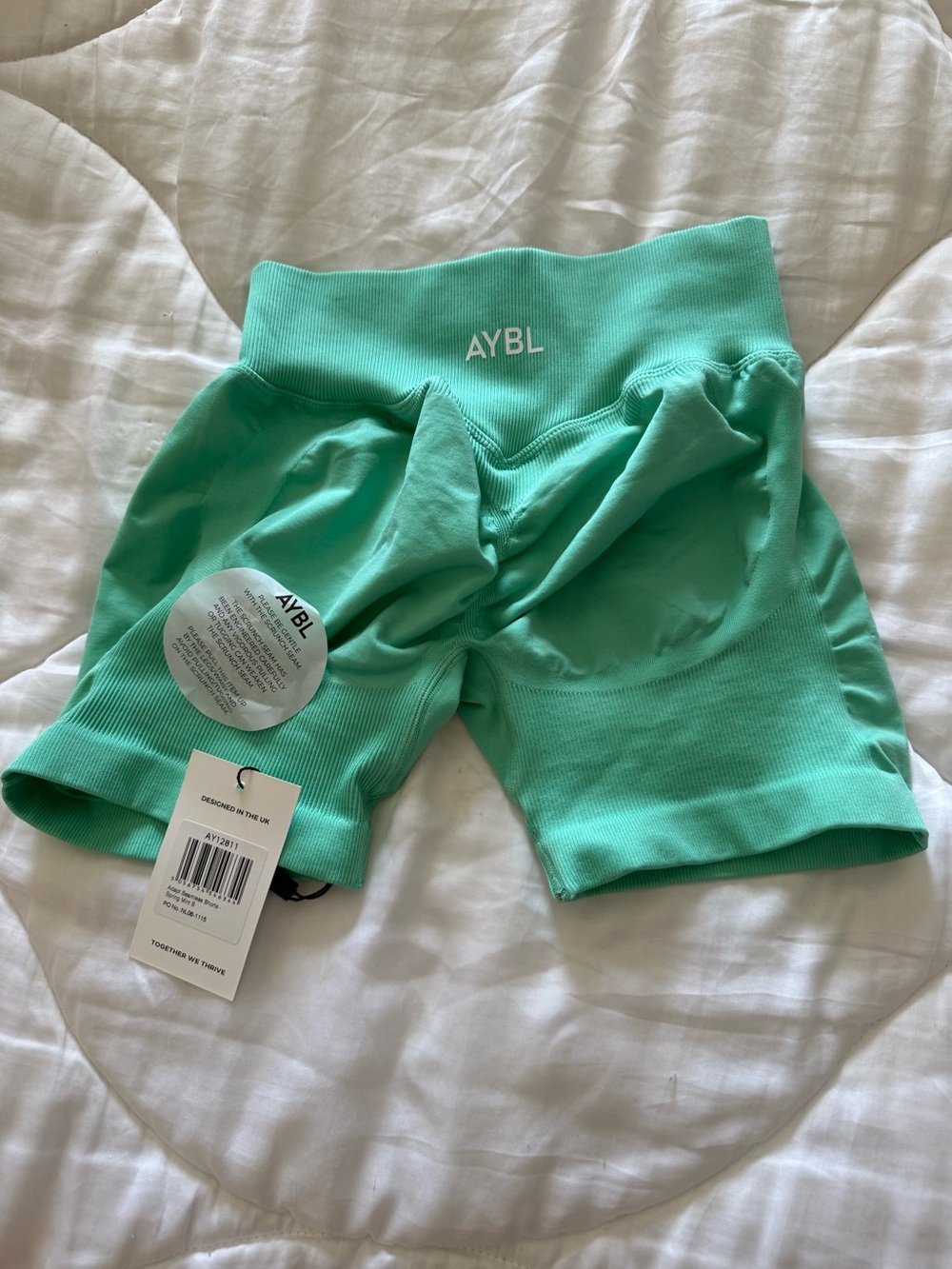 AYBL Adapt Spring Mint 4.5 “ inseam Shorts - Picture 2 of 2